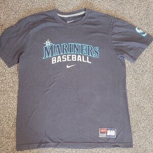 Nike Mariners Baseball Tee in Dark Gray